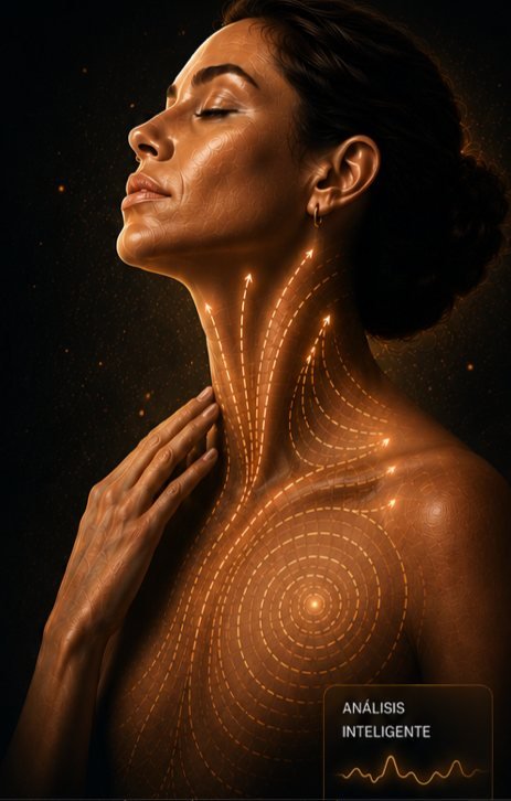 Análisis inteligente NOVARA sobre rostro, cuello y escote